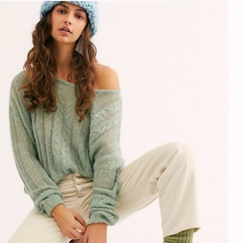 NWT FP Angel wool angora blend sweater. XS